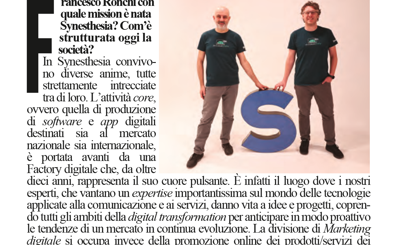 Synesthesia intervista su Panorama