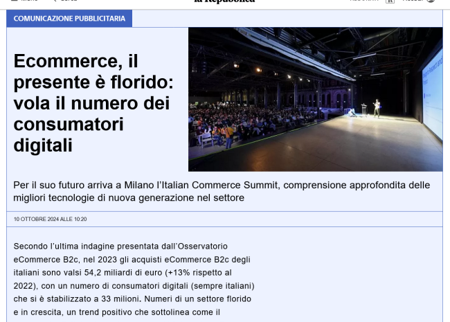 Ecommerce il presente è florido vola il numero dei consumatori digitali - la Repubblica