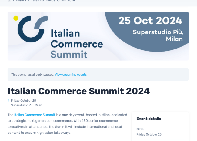 Italian Commerce Summit 2024